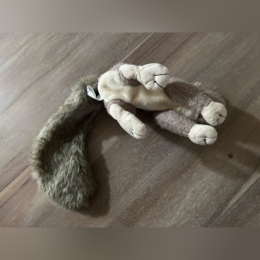 HuggleHounds Feller Durable Squirrel Squeaky Dog Toy, Big Squirrel - Picture 3 of 3